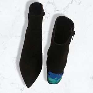 Gianni Bini Black Suede Boots